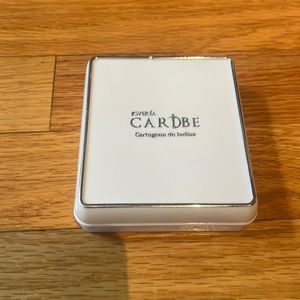 Emerald Silver Heart Necklace.